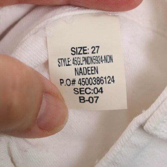 Joe's Jeans Nadeen Flawless High Rise Skinny ankle with a raw tulip hem 27 - Picture 6 of 7